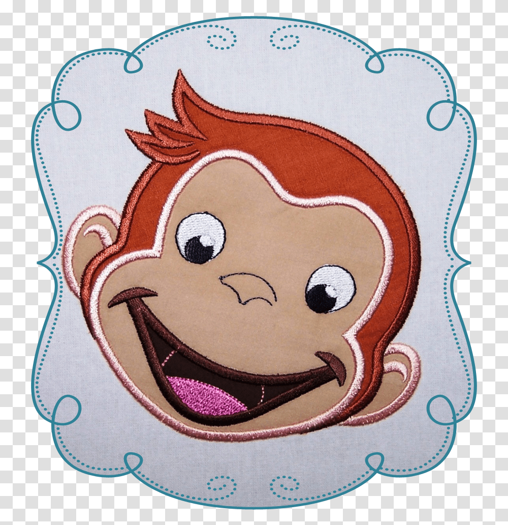 Curious Charlie Laughing Cartoon Hand Embroidery Designs, Label, Purse, Accessories Transparent Png
