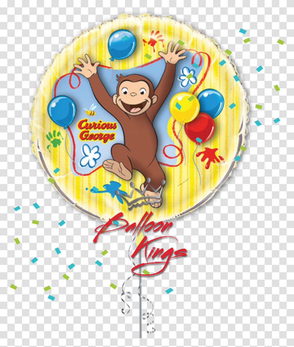 Curious George Balloons, Poster, Advertisement, Paper Transparent Png