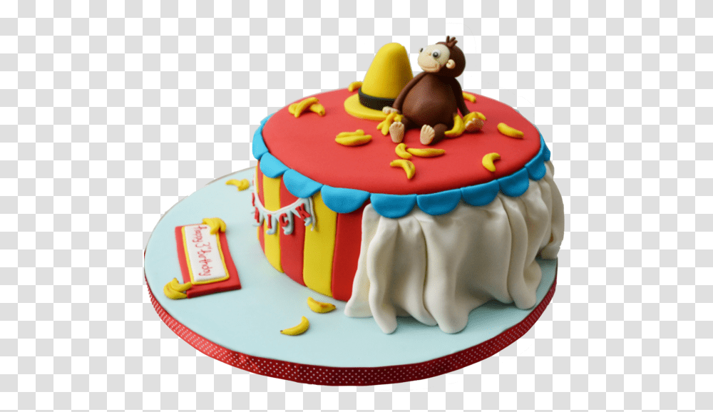 Curious George Book Sugar Cake, Birthday Cake, Dessert, Food Transparent Png