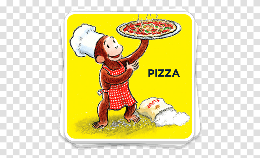 Curious George Books, Food, Meal, Label Transparent Png