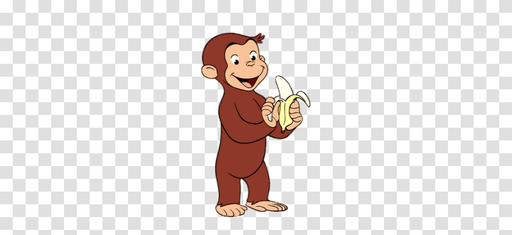 Curious George Eating A Banana, Plant, Fruit, Food, Baby Transparent Png