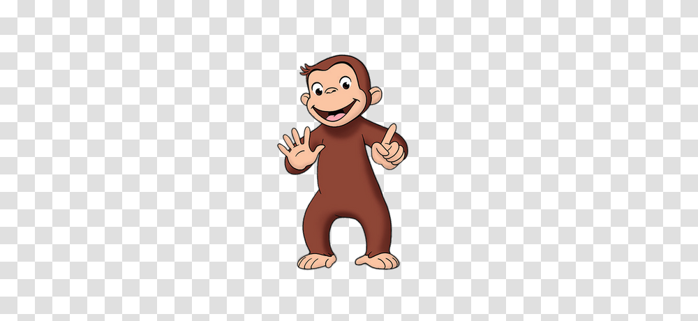 Curious George Holding Binoculars, Toy, Face, Baby, Arm Transparent Png