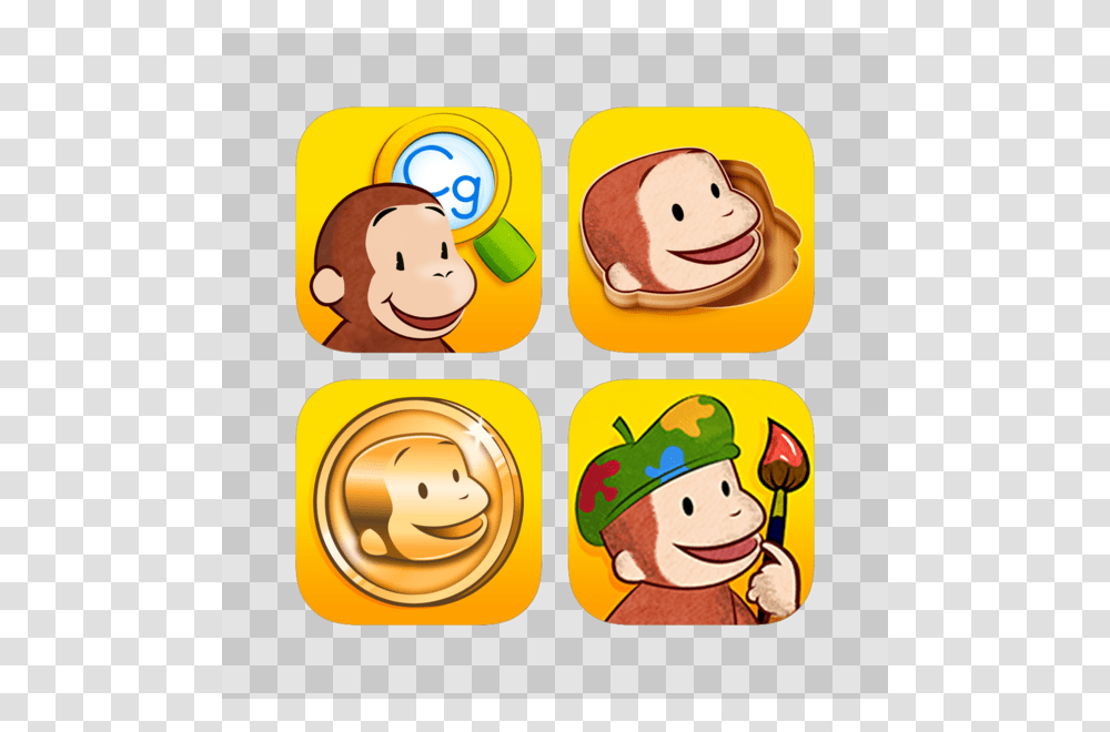 Curious George On The App Store, Giant Panda, Sweets, Food Transparent Png