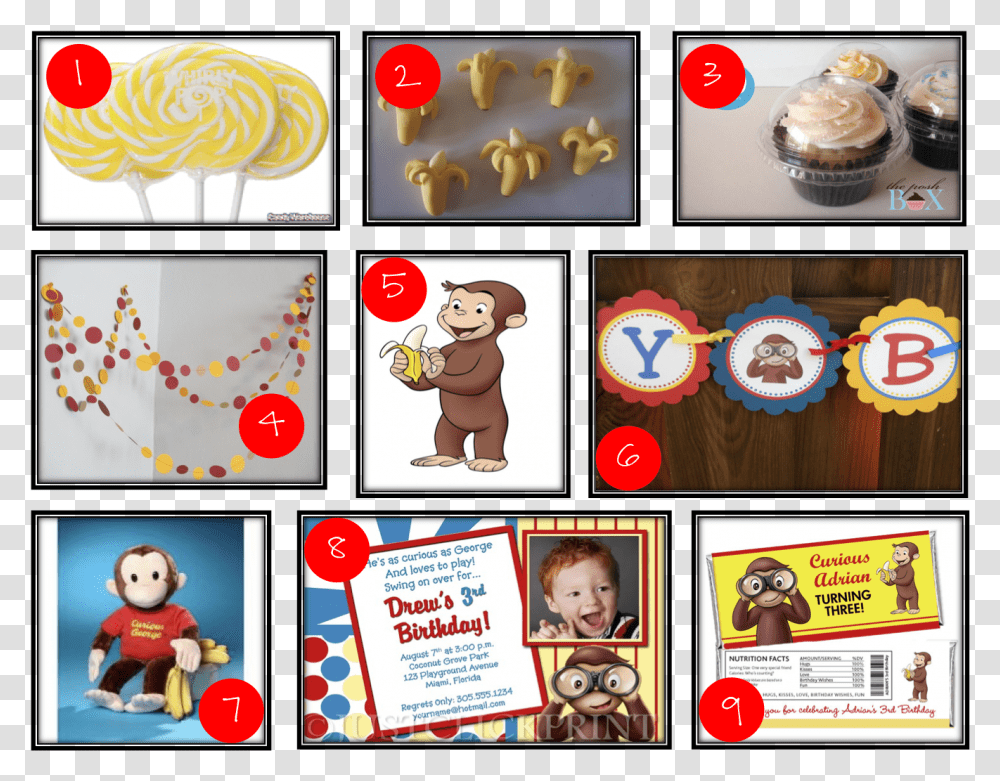 Curious George, Person, Human, Food, Poster Transparent Png