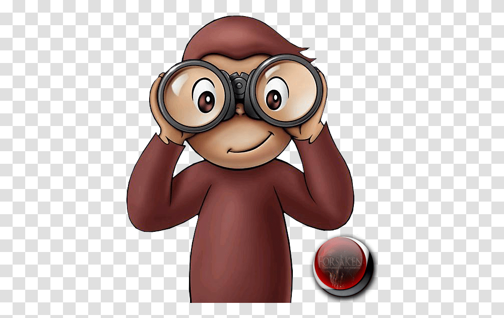 Curious George Royal Monkey, Binoculars, Person, Human Transparent Png