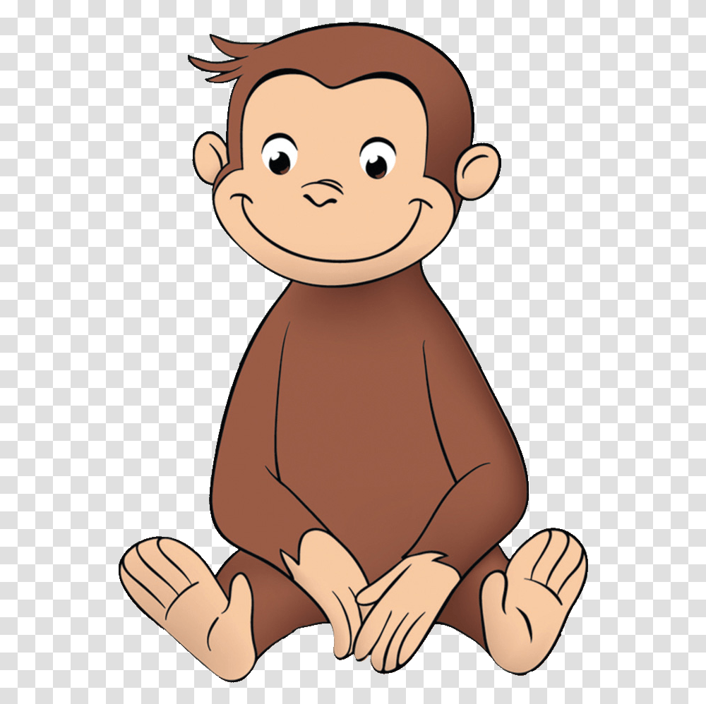 Curious George Sitting Curious George, Face, Baby, Kneeling, Worship Transparent Png