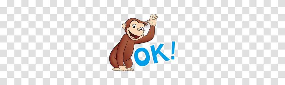 Curious George Stickers Line Stickers Line Store, Logo, Trademark, Word Transparent Png