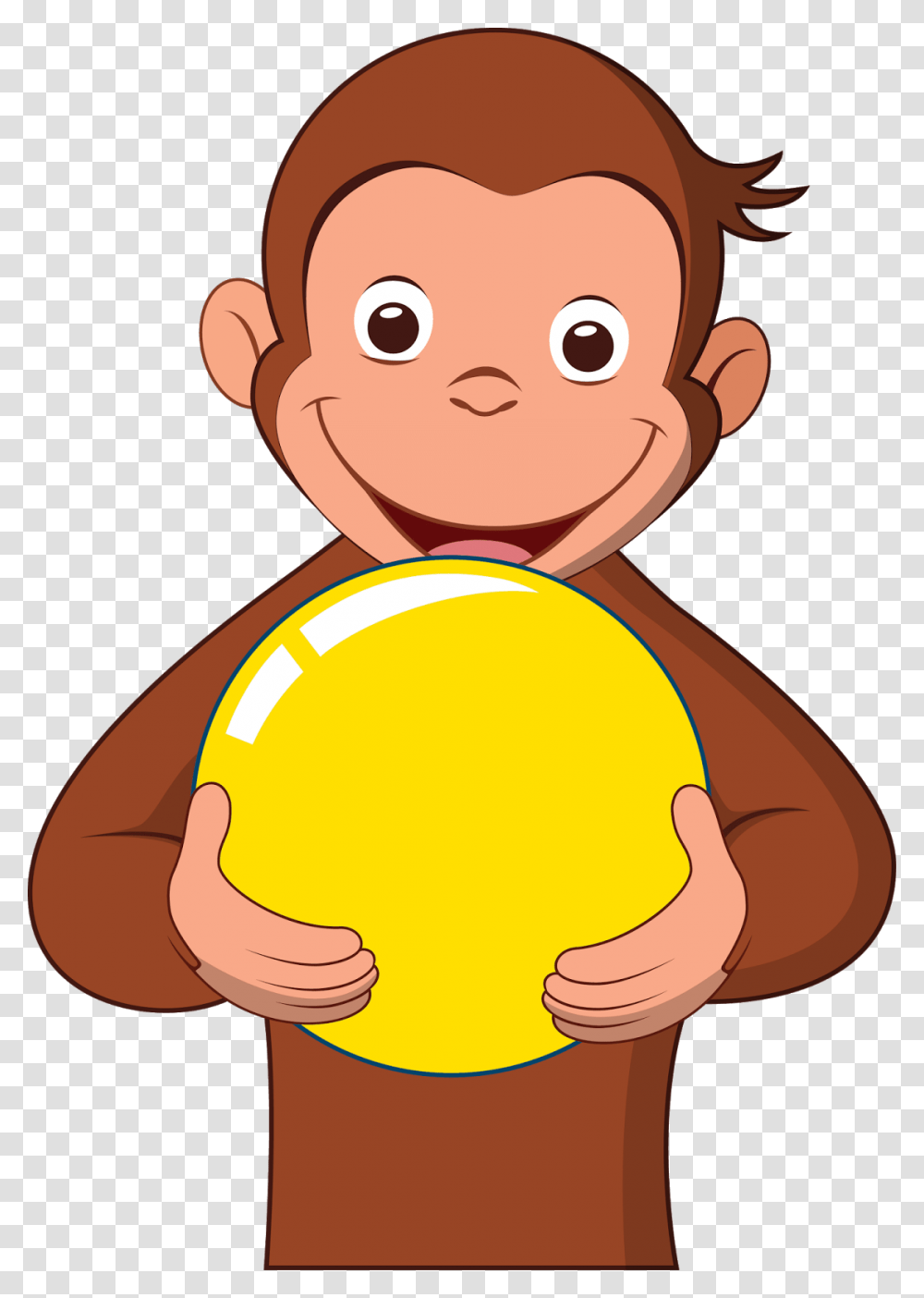 Curiousity Clipart Curious George Birthday, Ball, Sphere, Face, Outdoors Transparent Png