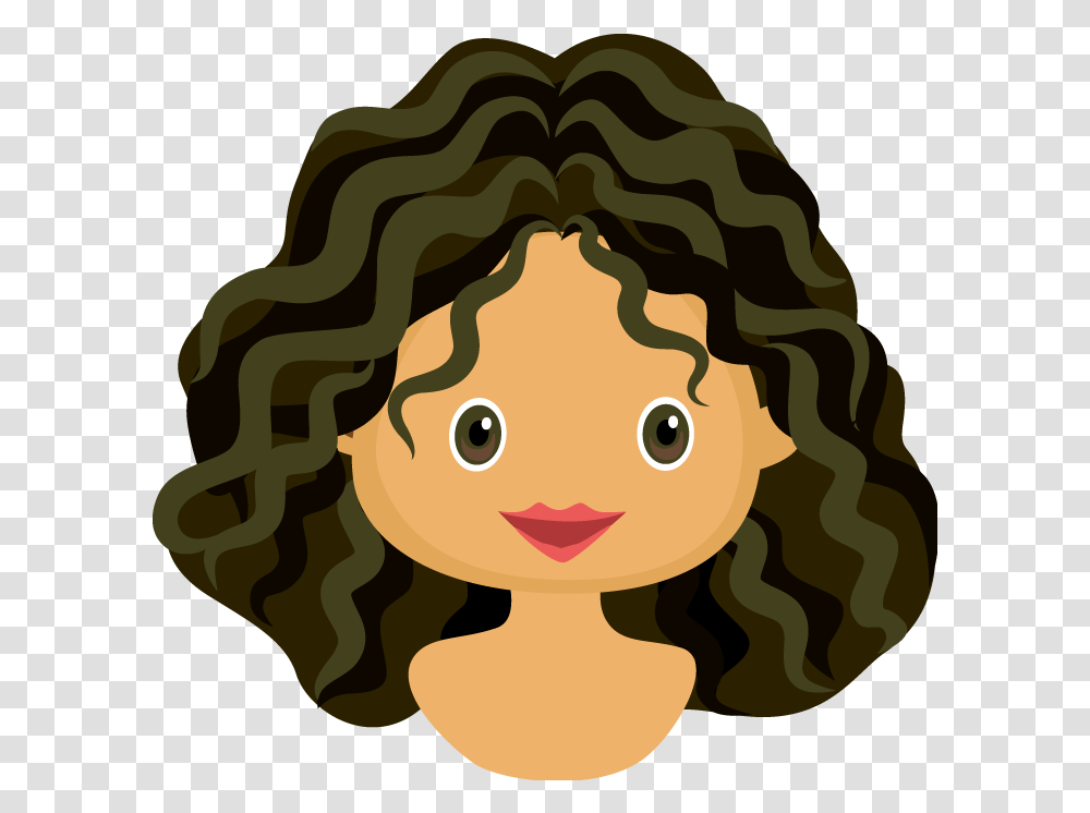 Curl Free Collection Download And Share Royalty Curly Brown Hair Curly Clip Art, Head, Wig Transparent Png