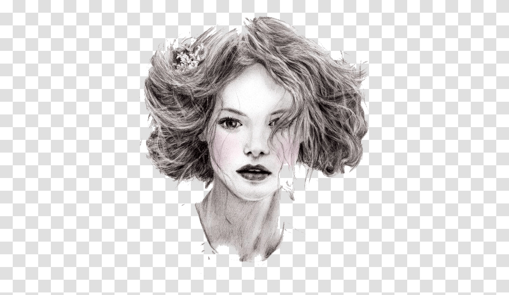 Curls Drawing Pencil, Face, Person, Head Transparent Png