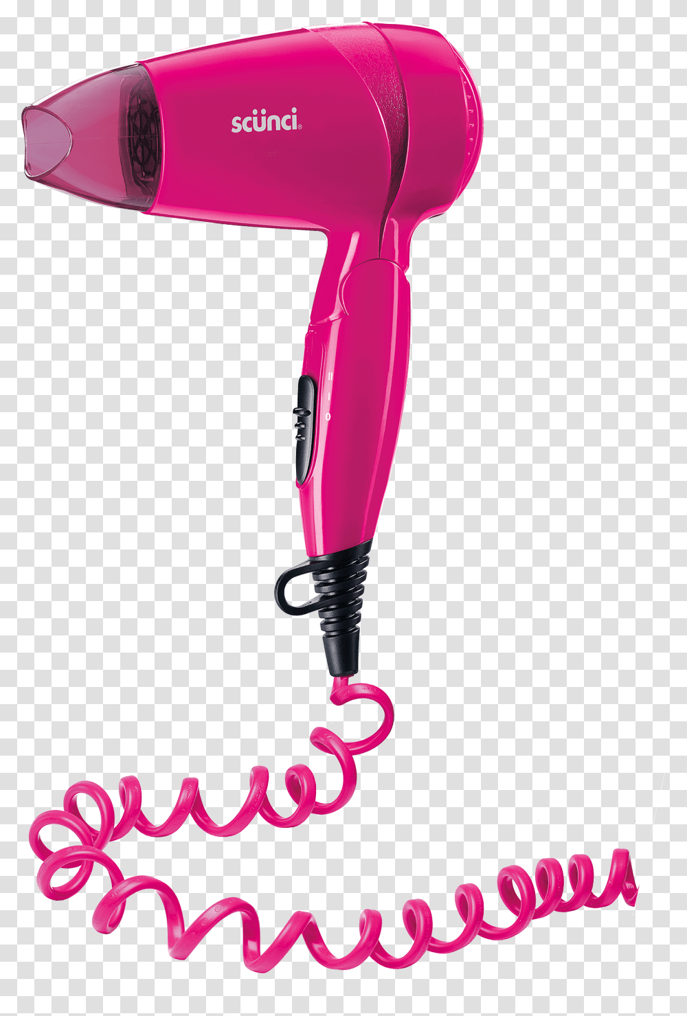 Curly Cord Compact Hair Dryer Blow Dryer With Long Cable, Appliance, Hair Drier,  Transparent Png