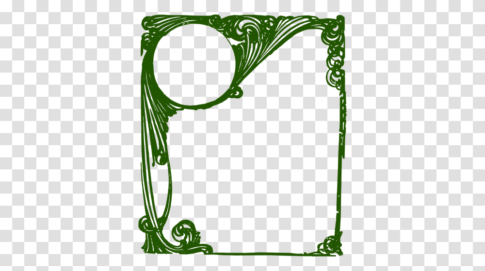 Curly Green Frame, Plant, Alphabet Transparent Png