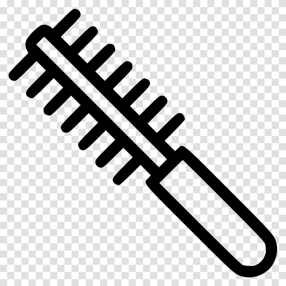 Curly Hair Comb Comb, Silhouette, Drawing Transparent Png