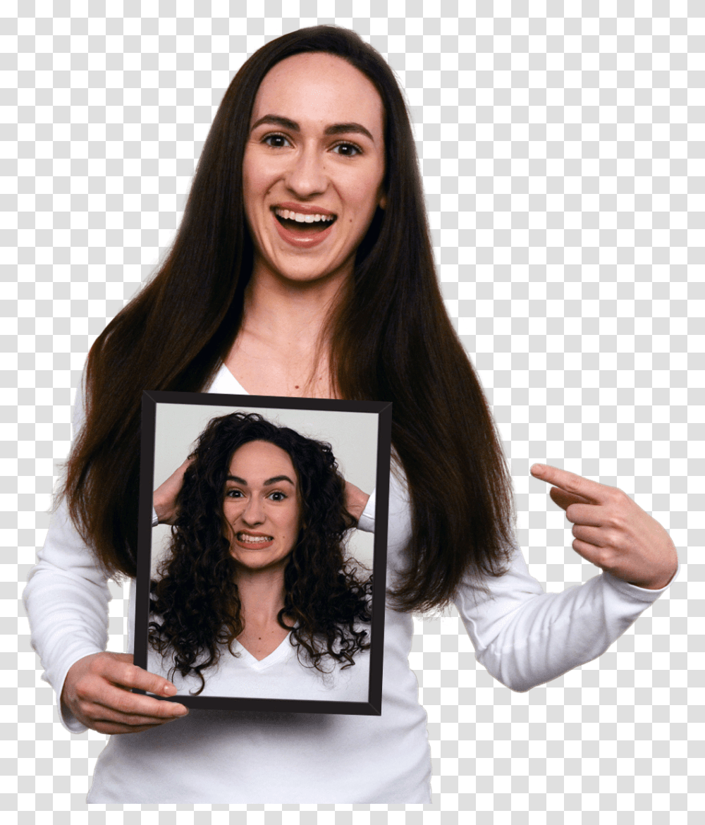Curly Hair Portrait Paulien Van Deutekom, Face, Person, Female, Smile Transparent Png