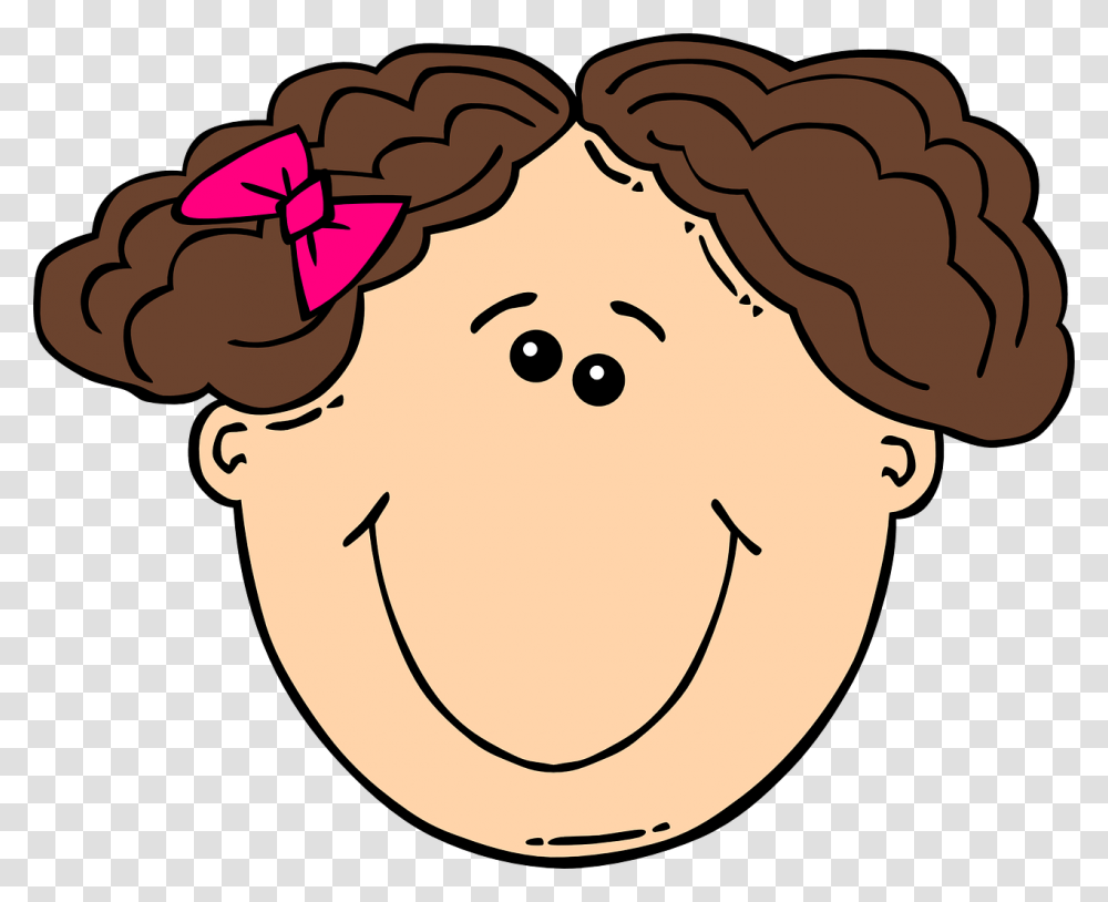 Curly Haired Girl Clipart, Food, Face, Hen, Poultry Transparent Png