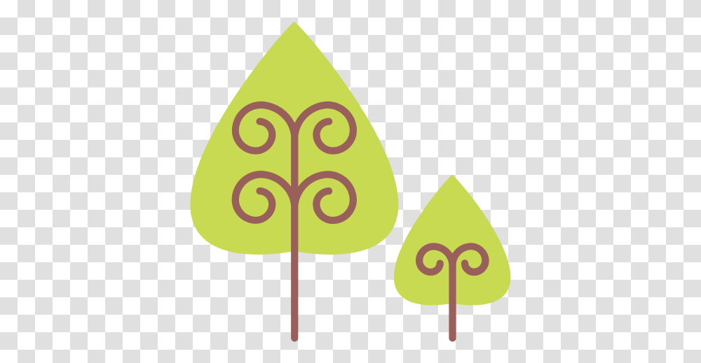 Curly Nature Teardrop Tree Icon, Pattern, Ornament, Triangle, Fractal Transparent Png
