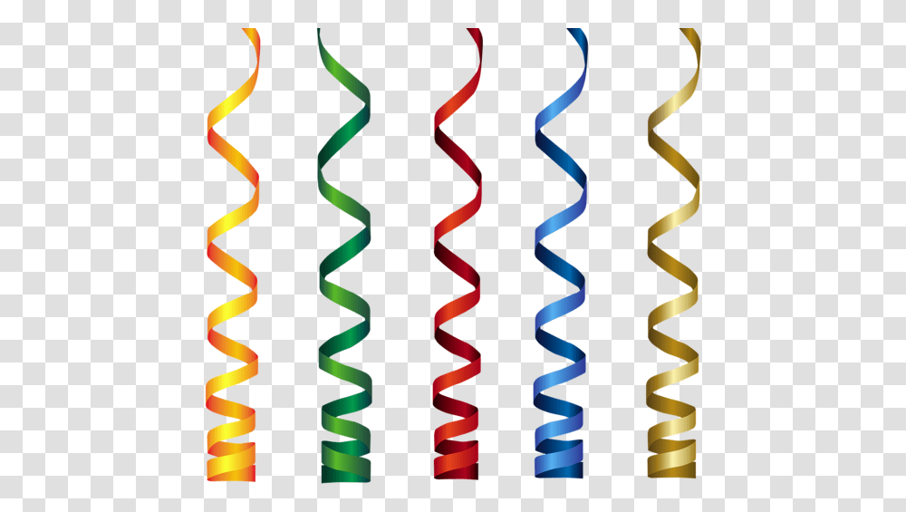 Curly Ribbons Clip Art Image Birthday Ribbon, Spiral, Coil Transparent Png