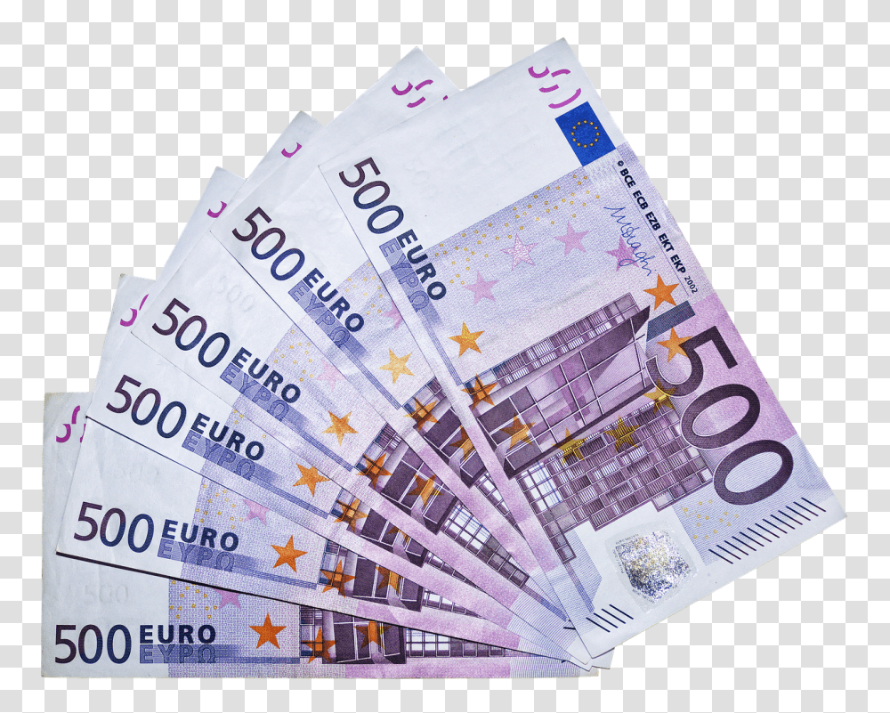 Currency Background Euros, Text, Paper, Money, Advertisement Transparent Png