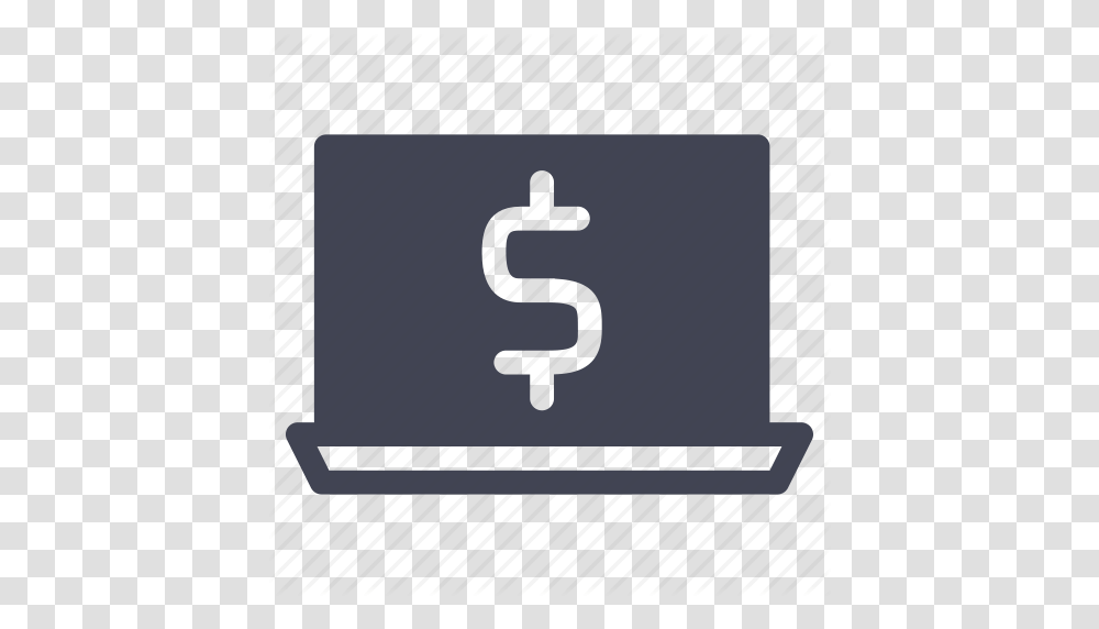 Currency Dollar Finance Laptop Make Money Online Icon, Number, Business Card Transparent Png