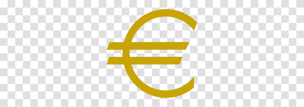 Currency Euro Gold Clip Art, Emblem, Logo, Trademark Transparent Png