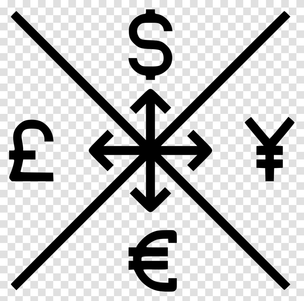 Currency Exchange Global Money Sign Icon, Number, Star Symbol Transparent Png