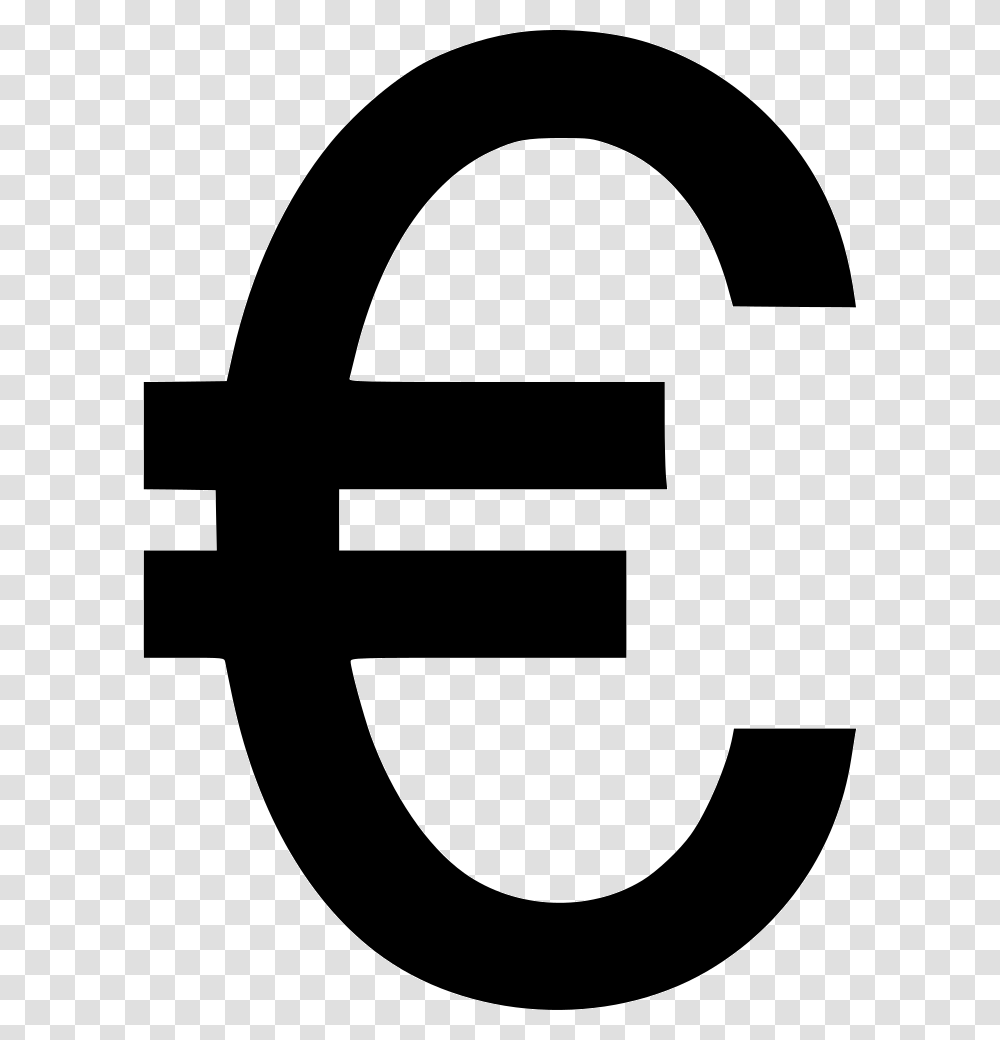 Currency Money Payment Sign Euro Euro Sign Money, Stencil, Cross Transparent Png