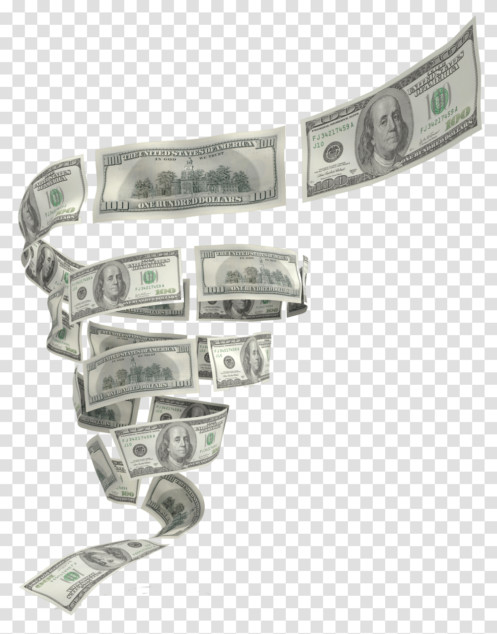 Currency Money United States Dollar Animation Falling Cash Transparent Png