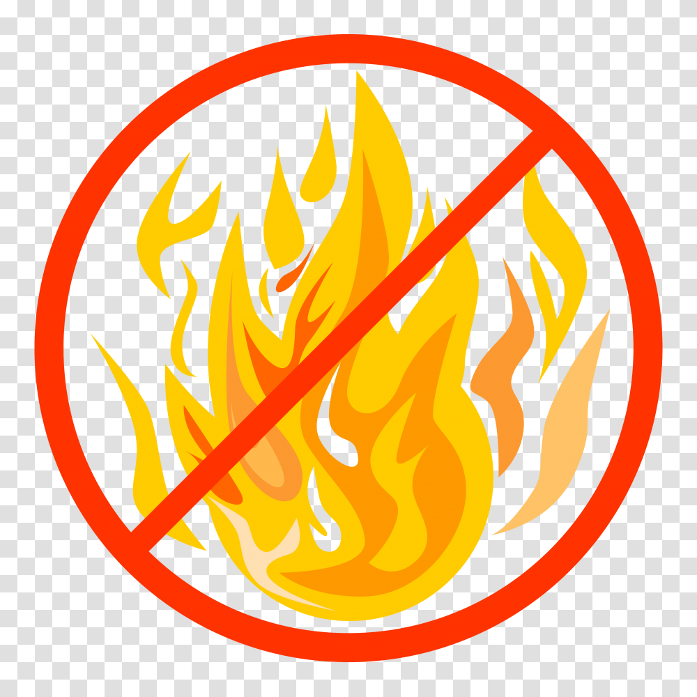 Current Fire And Fireworks Restrictions To Help You Have A Ban Plastic Clip Art, Symbol, Logo, Trademark, Flame Transparent Png