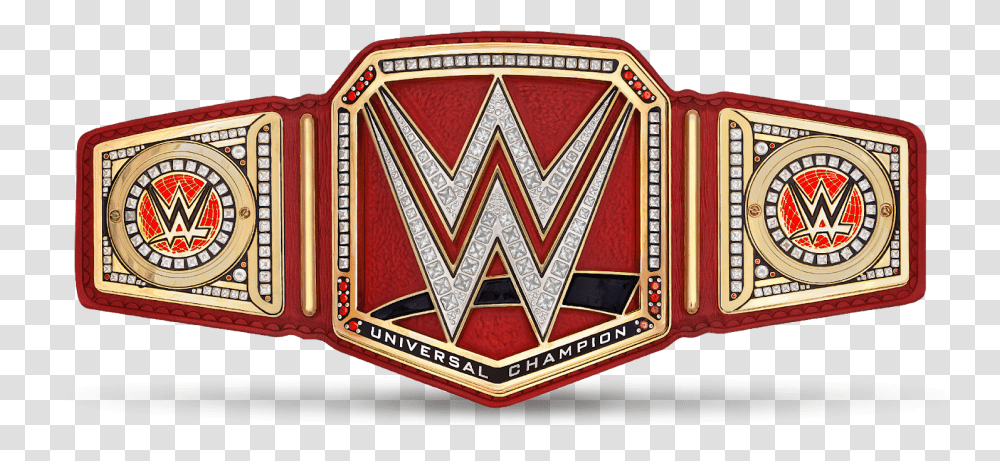 Current Wwe Universal Champion Title Holder Wwe Universal Championship Belt, Scoreboard, Emblem, Logo Transparent Png