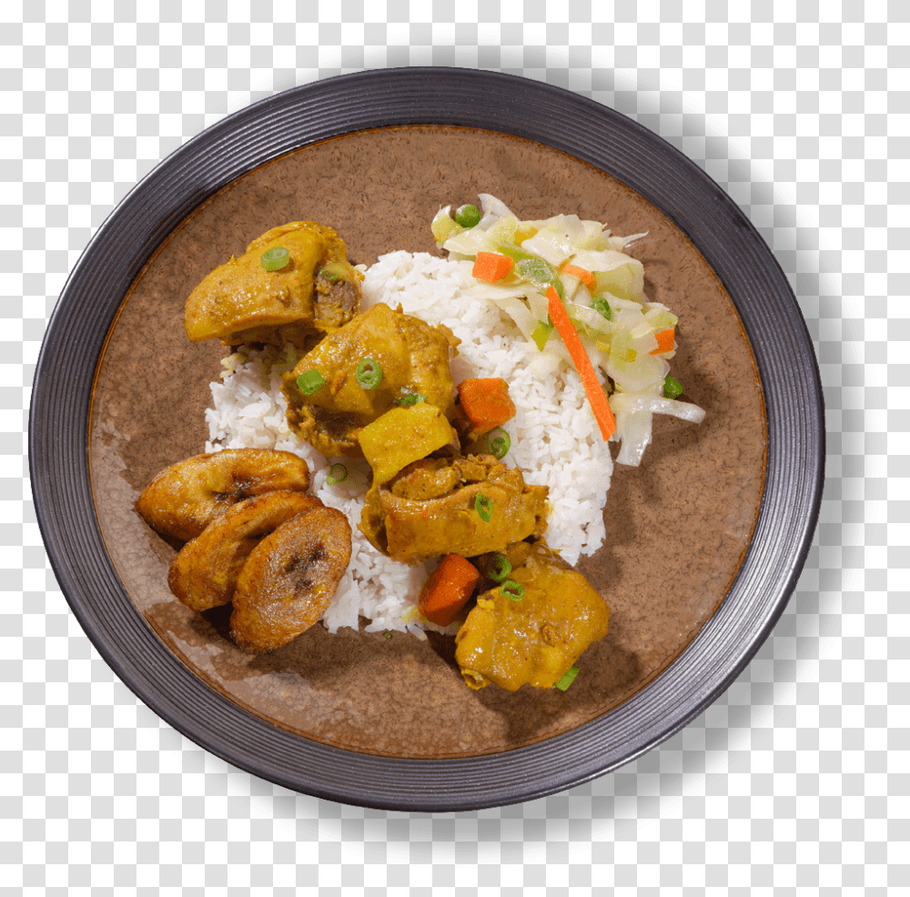 Curried Chicken Okazu, Dish, Meal, Food, Platter Transparent Png