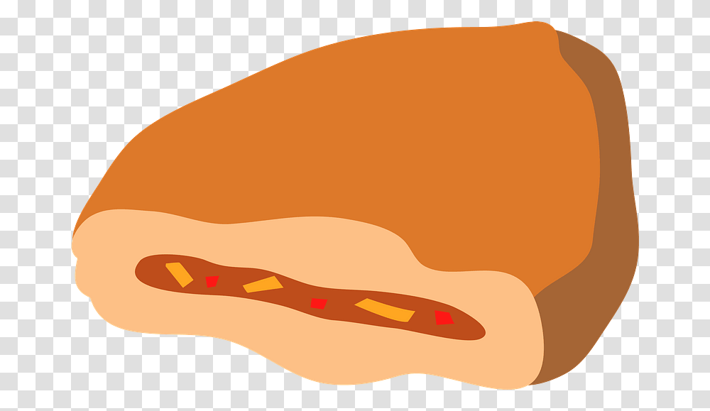 Curry Bread Food Clipart Hot Dog, Baseball Cap, Hat, Apparel Transparent Png