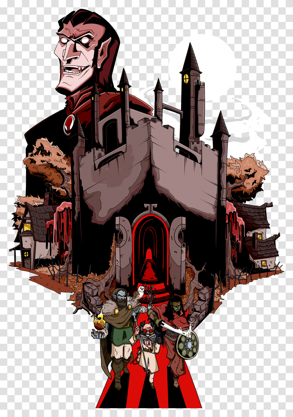 Curse Of Strahd Fictional Character, Art, Architecture, Building, Advertisement Transparent Png