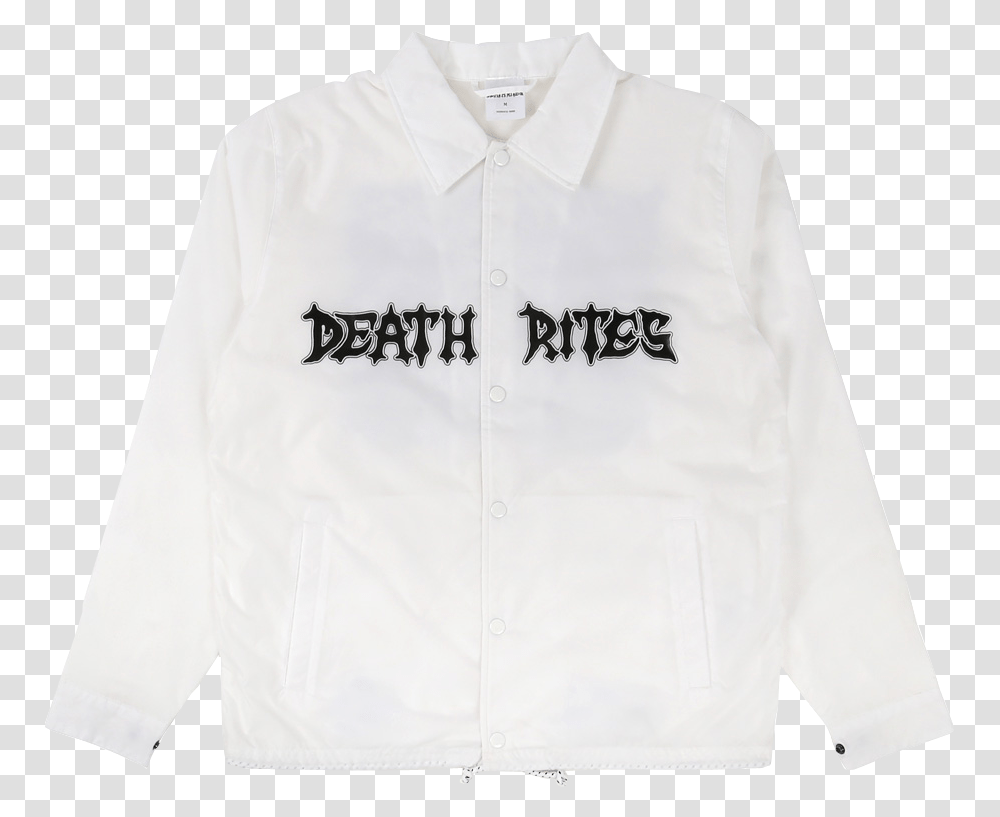 Curse Of The Pharoahs Coach Jacket White Cardigan, Apparel, Shirt, Long Sleeve Transparent Png