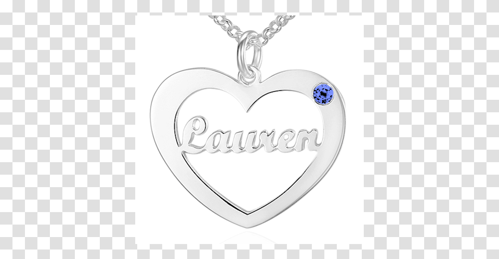 Cursive Heart Name Necklace Locket, Pendant, Jewelry, Accessories, Accessory Transparent Png