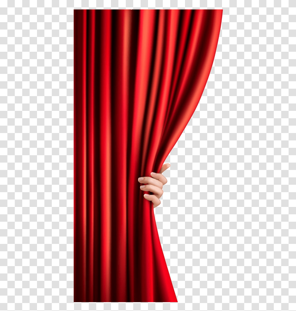 Curtain Clipart Hand Opening Curtain Transparent Png