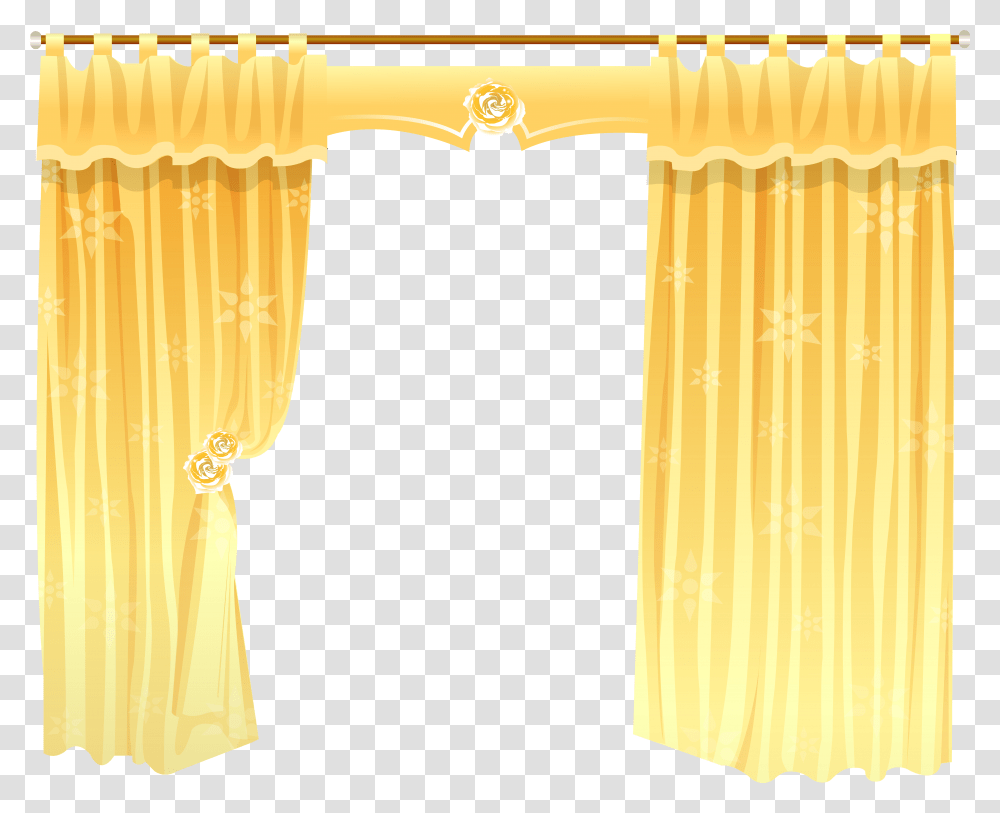 Curtain Clipart Yellow With Curtains Background, Gate, Building, Architecture, Pillar Transparent Png