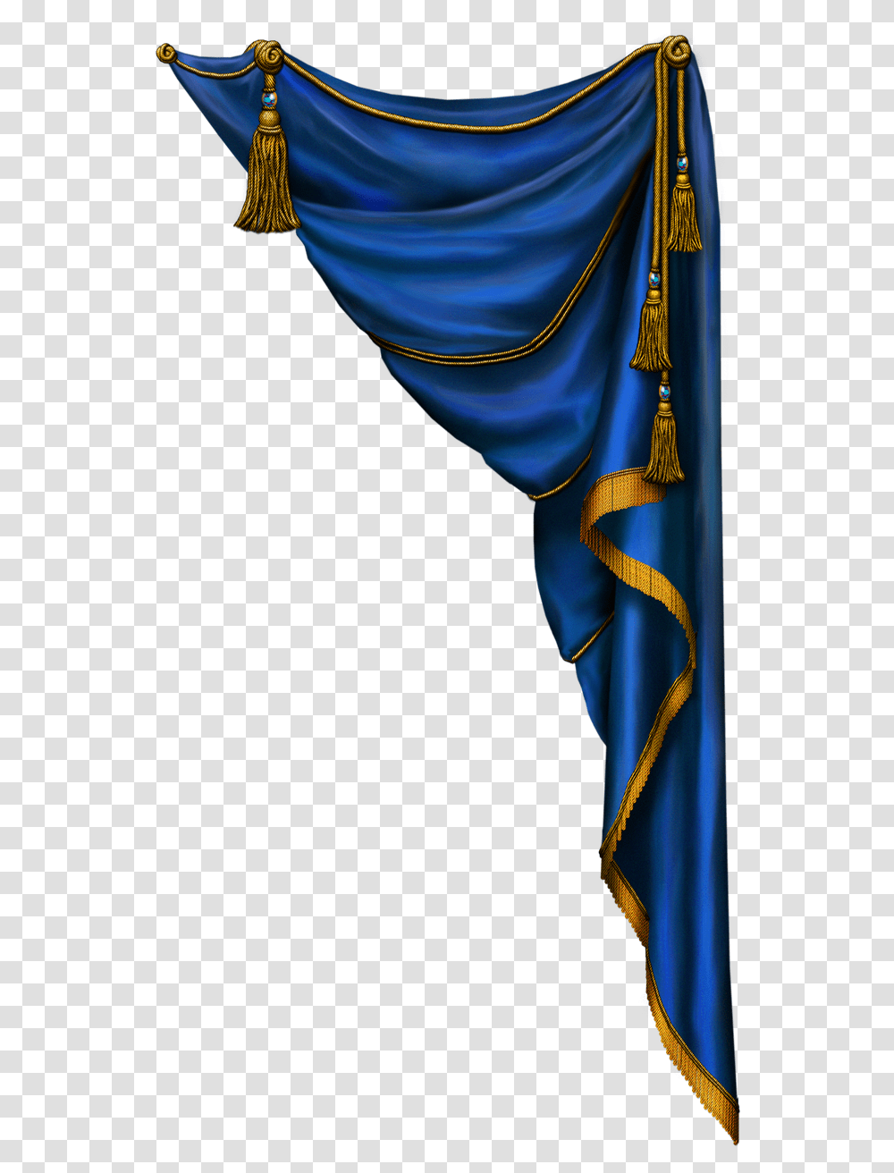 Curtain Free Download Blue Curtain, Apparel, Person, Silk Transparent Png