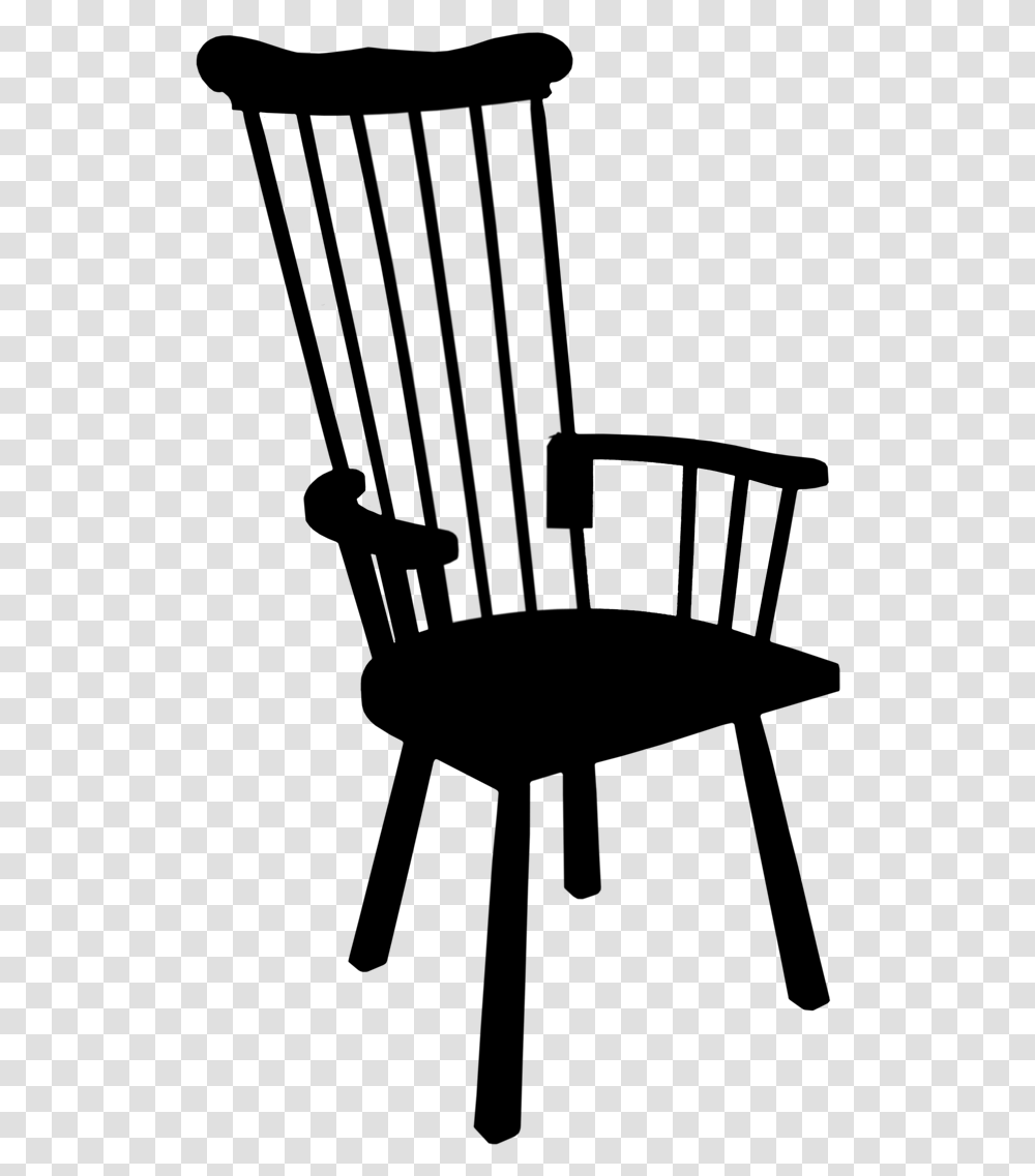 Curule Chair Silhouette Wooden Chair Silhouette, Gray, World Of Warcraft Transparent Png