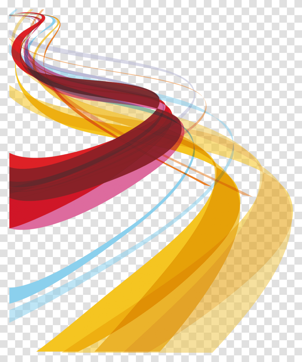 Curvas Colores Vector Lines Design, Pattern, Fractal Transparent Png