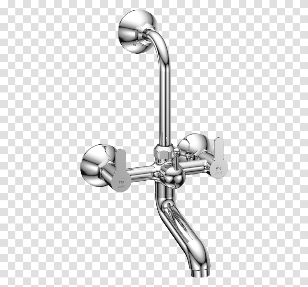 Curve 2 In 1 Mixer With Bend Water Tap, Sink Faucet, Indoors, Shower Faucet, Plumbing Transparent Png