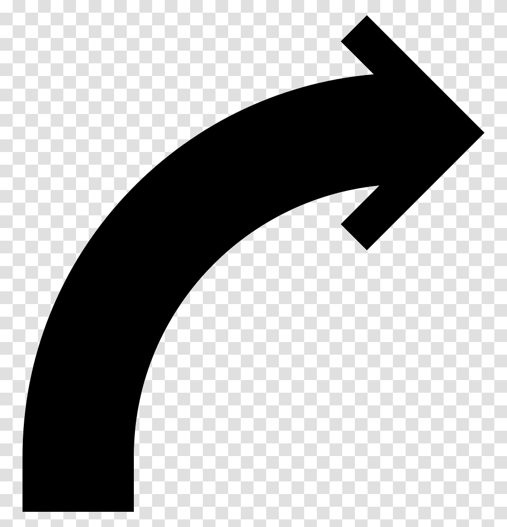 Curve Arrow Icon, Axe, Tool Transparent Png