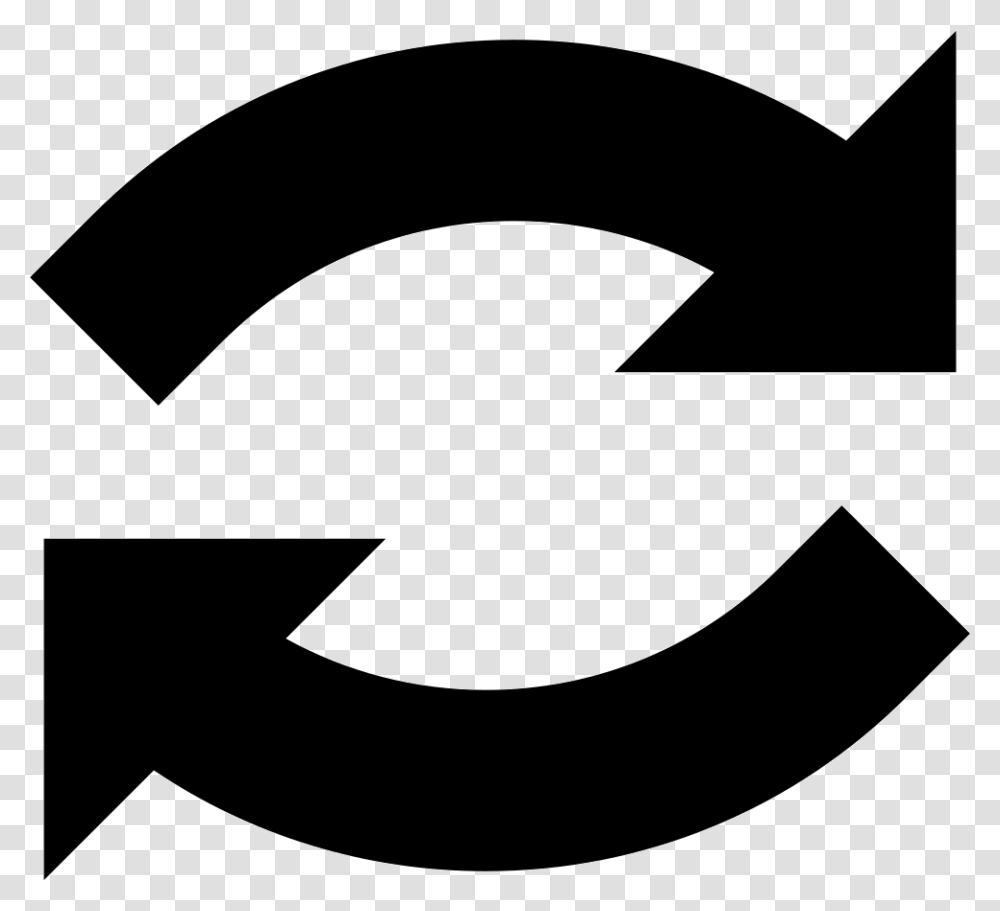 Curve Arrows Refresh Icon Free, Axe, Tool, Recycling Symbol Transparent Png
