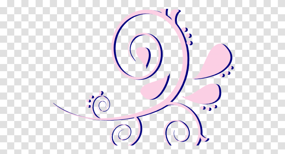 Curve Clipart Pink Paisley Clip Art, Graphics, Floral Design, Pattern, Spiral Transparent Png
