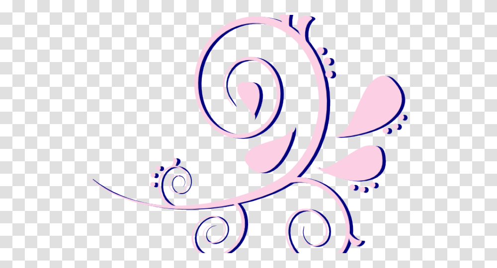 Curve Clipart Pink Paisley, Floral Design, Pattern, Ornament Transparent Png
