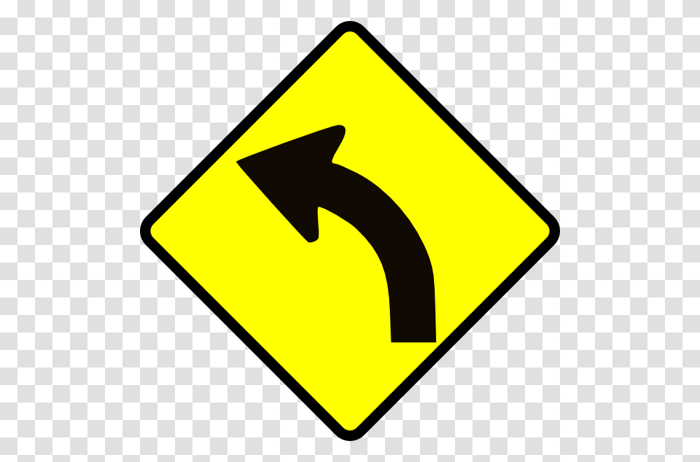 Curve In Road Clip Art, Road Sign, Stopsign Transparent Png