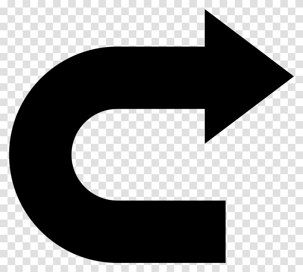 Curved Arrow Arrow, Alphabet, Number Transparent Png