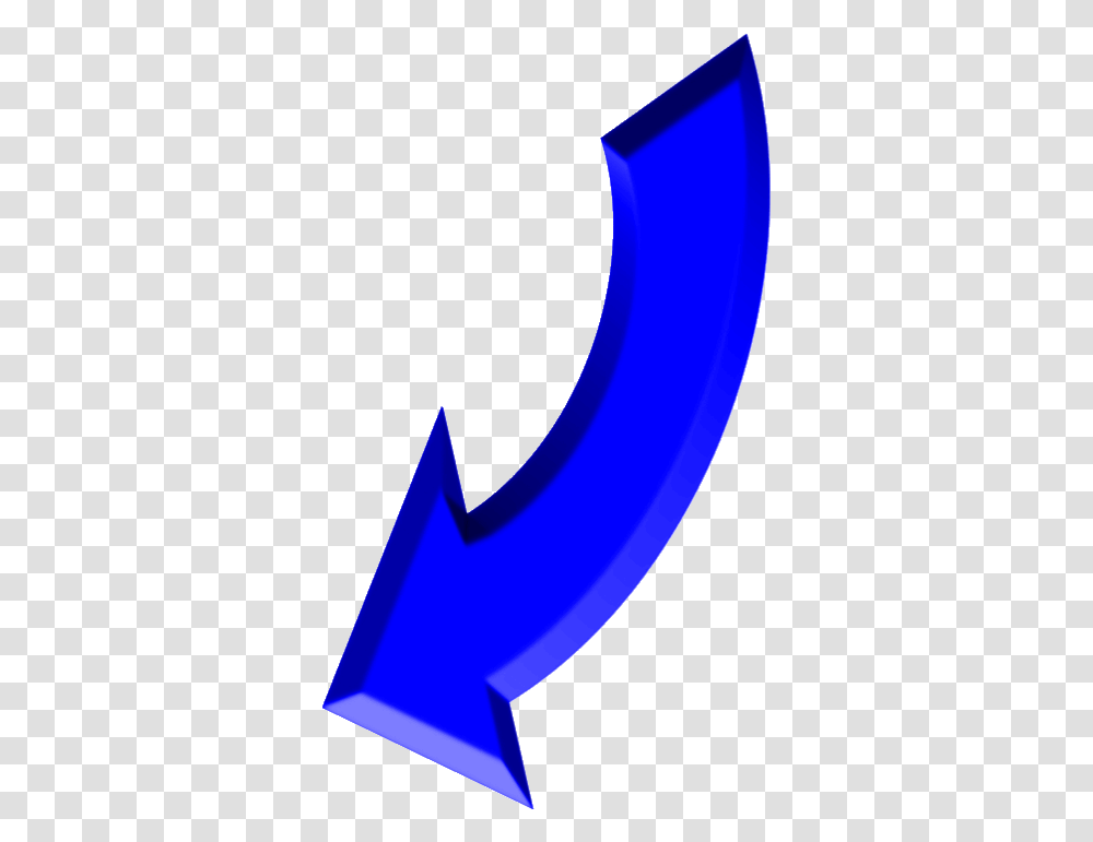 Curved Arrow Clip Art Blue Banner Royalty Free Blue Arrow, Logo, Face Transparent Png