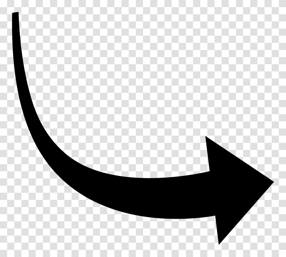 Curved Arrow Clip Art, Gray, World Of Warcraft Transparent Png