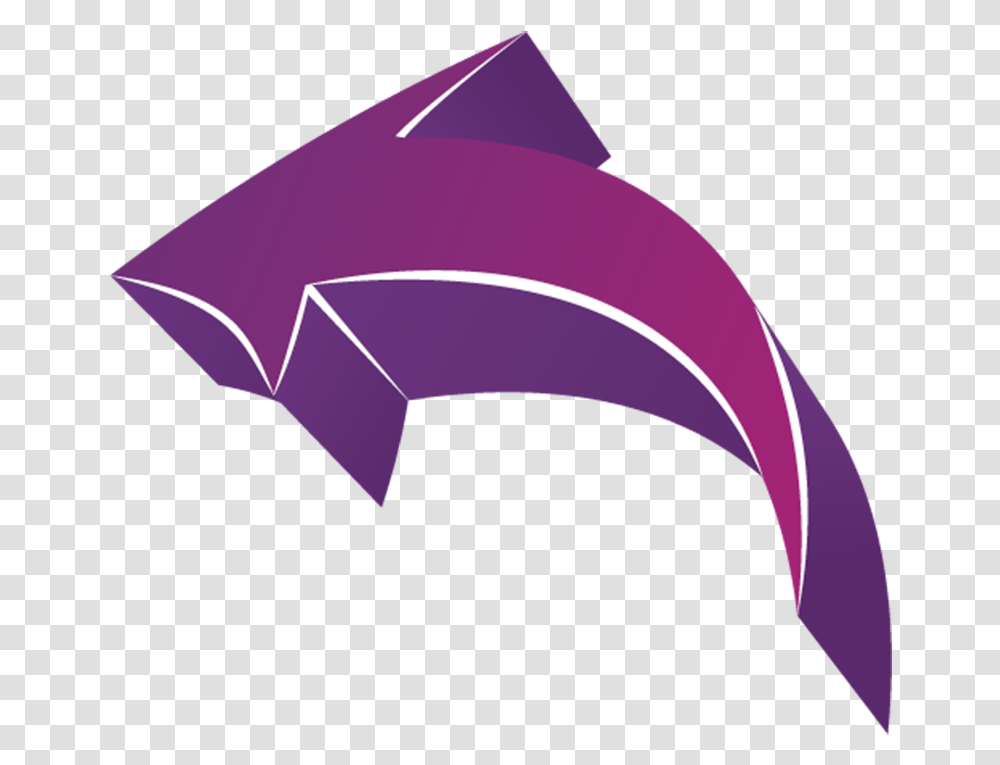 Curved Arrow Clipart Purple Arrow Background, Animal, Canopy, Sea Life, Baseball Cap Transparent Png