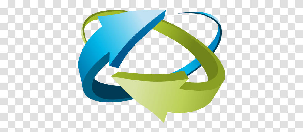 Curved Arrow Files 3d Circle Arrow, Tape, Recycling Symbol, Goggles, Accessories Transparent Png